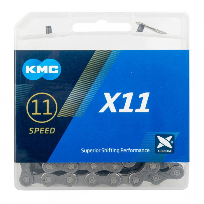 Lant KMC X11R Grey 11 Viteze 114 Zale - Set 25 bucati [1]