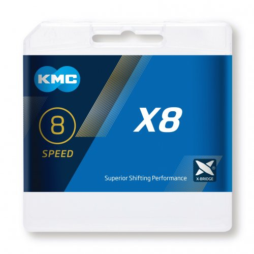 Lant KMC X8, 116zale, argintiu-gri [3]