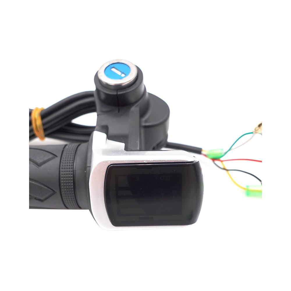 Maneta acceleratie cu display LED si cheie pentru bicicleta si trotineta electrica 36V [3]
