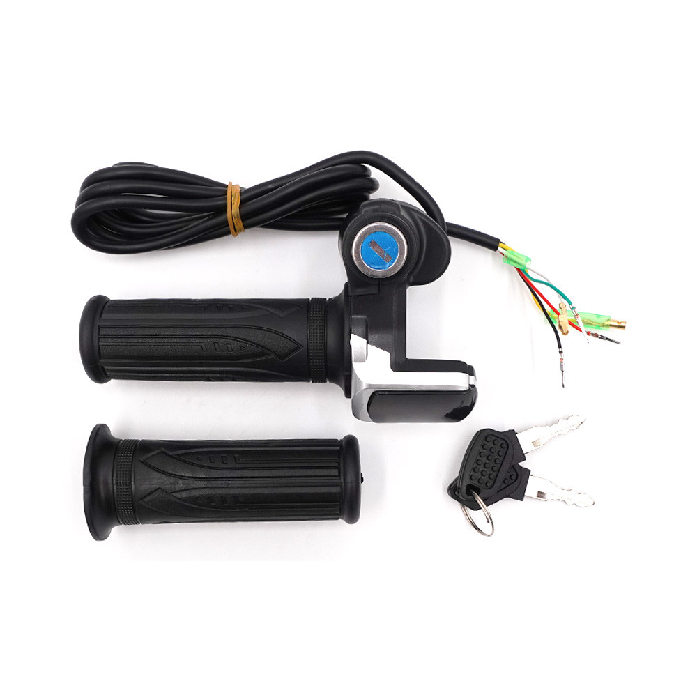 Maneta acceleratie cu display LED si cheie pentru bicicleta si trotineta electrica 36V [2]