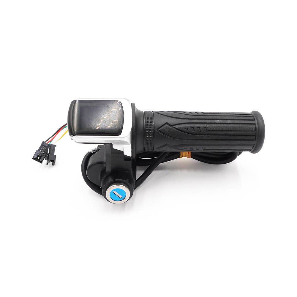 Maneta acceleratie cu display LED si cheie pentru bicicleta si trotineta electrica 48V [3]
