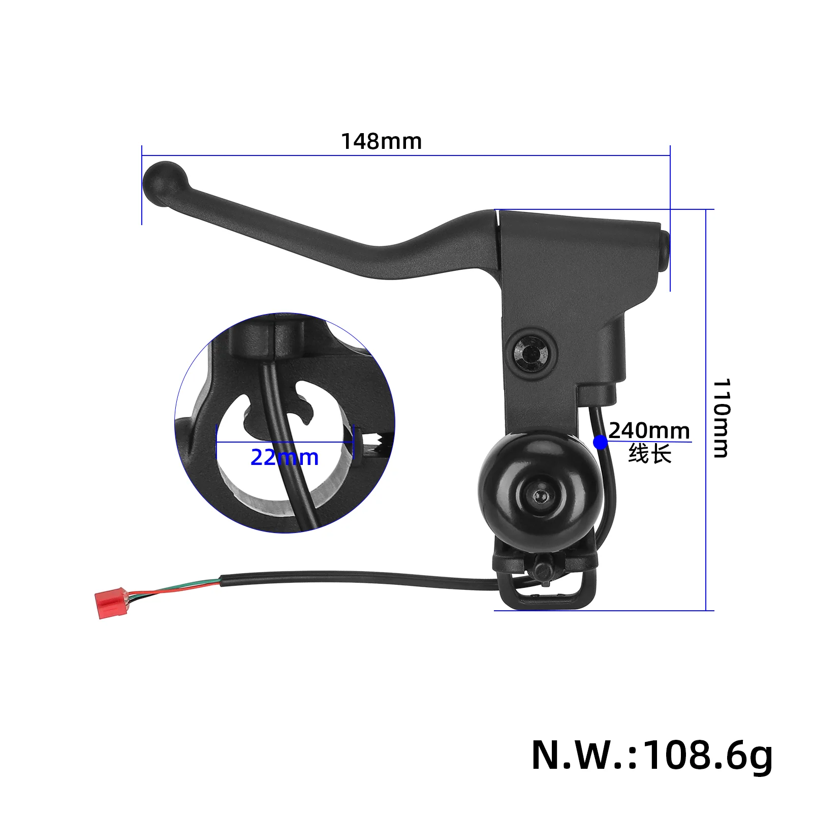 Maneta frana trotineta electrica Xiaomi 4 Lite 2nd Gen/Xiaomi 5 Plus [4]