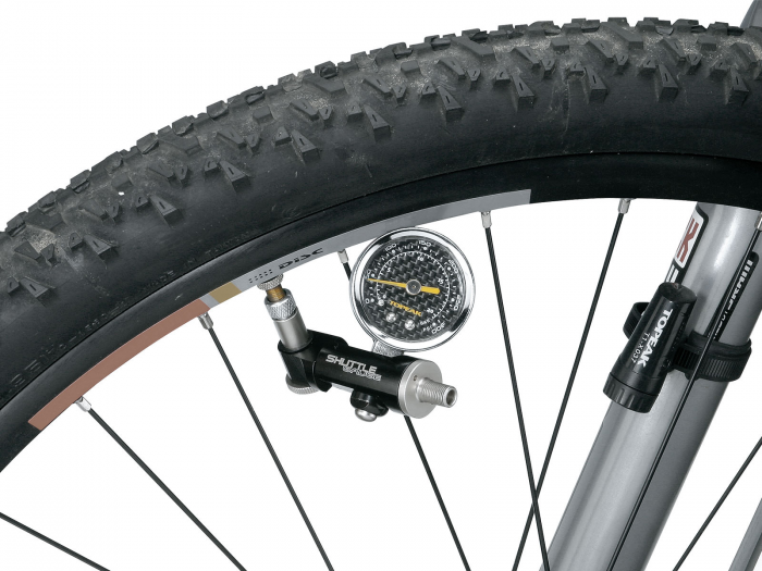 Manometru analogic multifunctional Topeak Shuttle TSUTG-02, Negru [4]