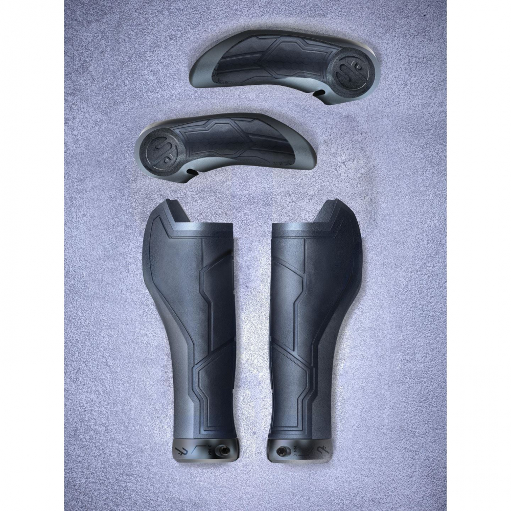 MANSOANE CUBE NATURAL FIT GRIPS ALL TERRAIN BAR ENDS BLACK L [1]