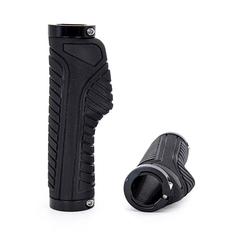 Mansoane ergonomice gripuri pentru trotineta electrica negre cu doua inele de blocare [2]