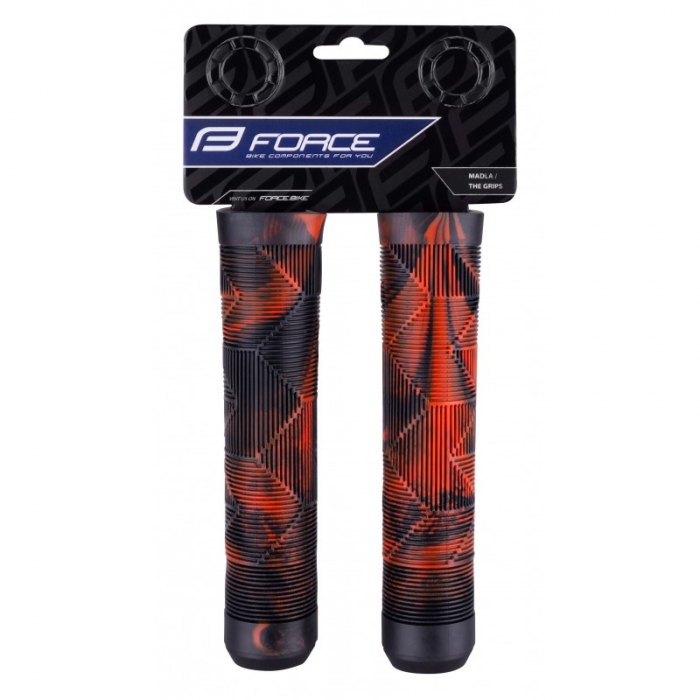 Mansoane Force BMX 145, cauciuc, negru/rosu [3]