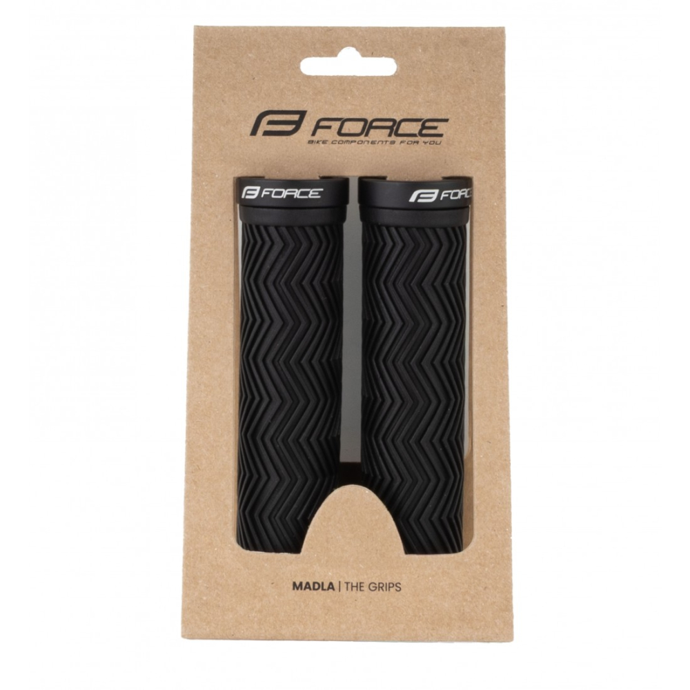 Mansoane Force din cauciuc cu suruburi, negru [2]