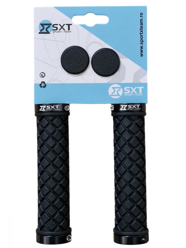 Mansoane MTB SXT ZN-045 - 130 mm Lock-On Dublu Negru [1]