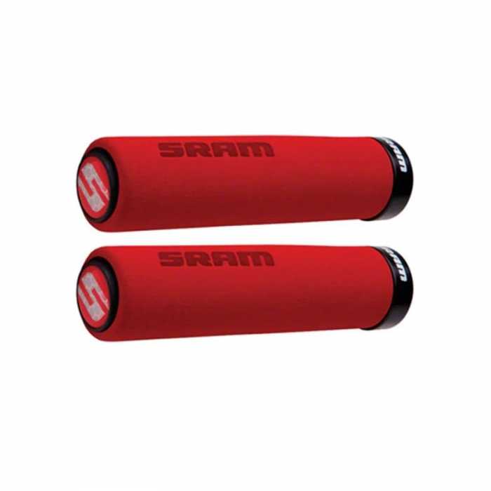 Mansoane SRAM Locking Foam Grips 129mm Rosu/Negru [2]