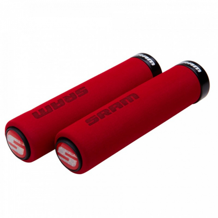 Mansoane SRAM Locking Foam Grips 129mm Rosu/Negru [1]