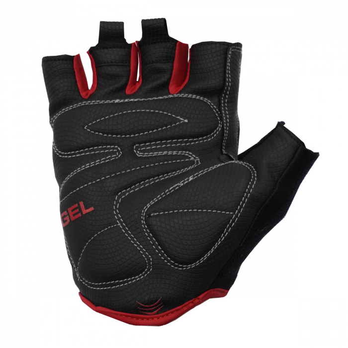 Manusi ciclism 1020, insertie Gel, negru-rosu, marime M [2]
