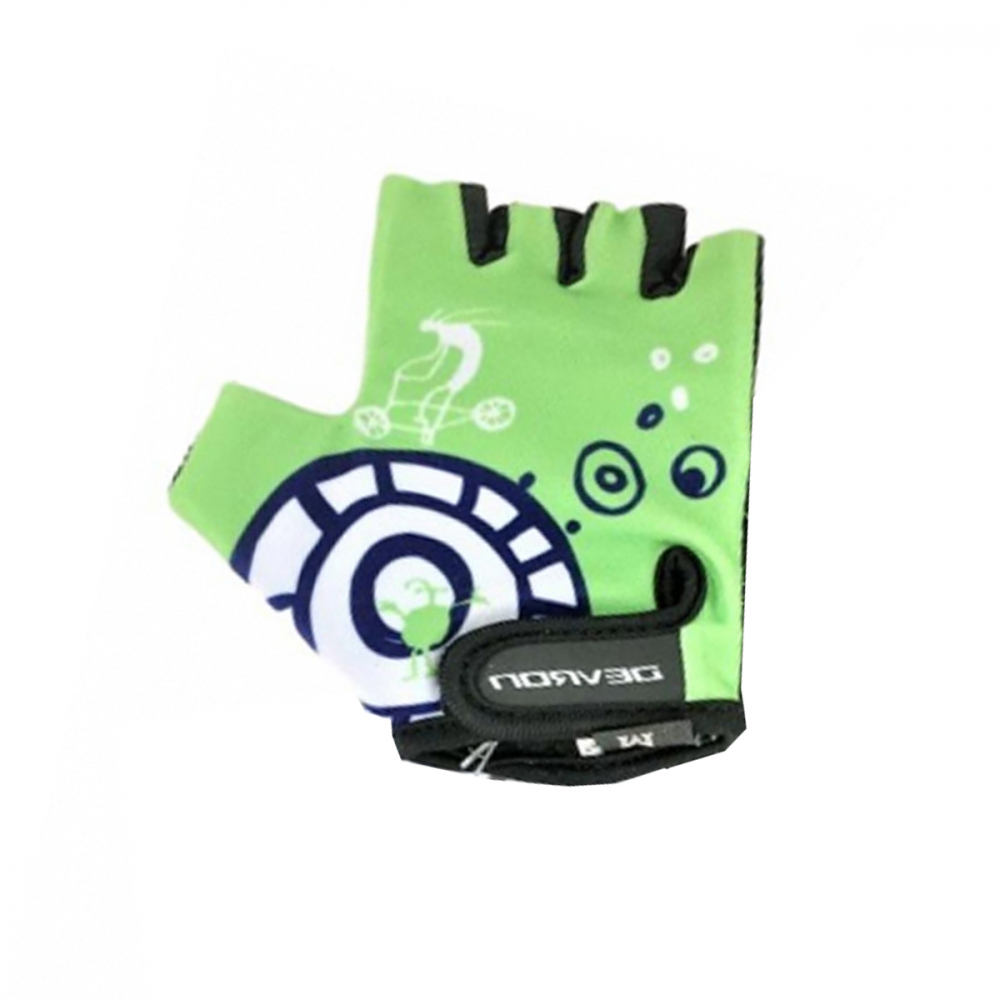 Manusi Ciclism Copii Devron 8825G - L/6, Negru-Verde [1]