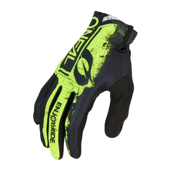 Manusi Ciclism O'Neal Matrix Shocker V.23 - L/9, Negru-Galben Neon [1]