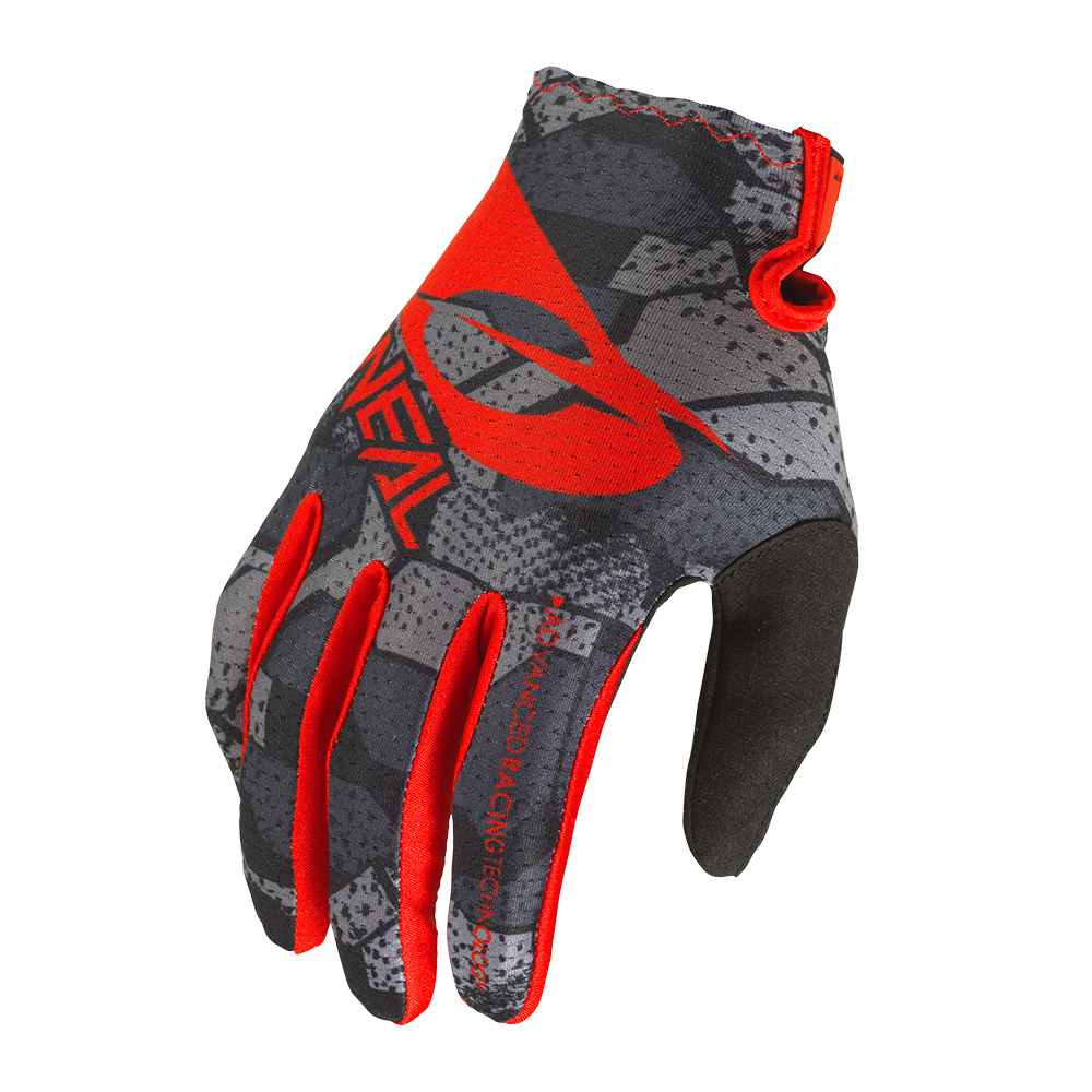 Manusi Copii O'Neal Matrix Camo V.22 - XS/1-2, Negru-Rosu [3]