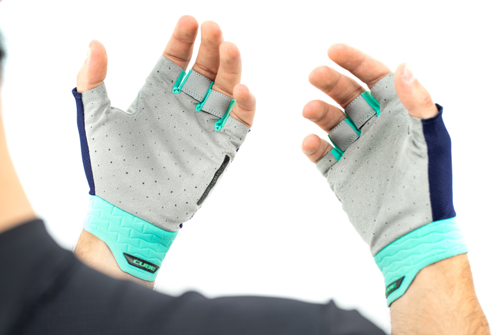MANUSI CUBE GLOVES PERFORMANCE SHORT FINGER BLUEÃ‚Â'NÃ‚Â'MINT L [3]