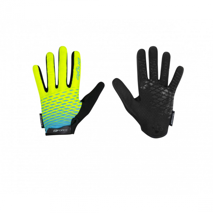 Manusi de vara Force Kid MTB Angle Fluo/Albastru L [1]