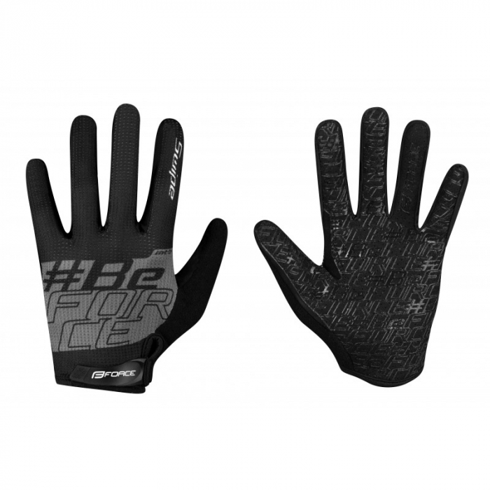Manusi Force FORCE MTB SWIPE , negru/gri XL [1]