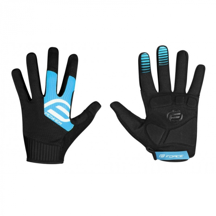 Manusi Force MTB Power, negru/albastru, L [1]