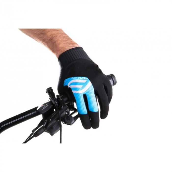 Manusi Force MTB Power, negru/albastru, XL [2]