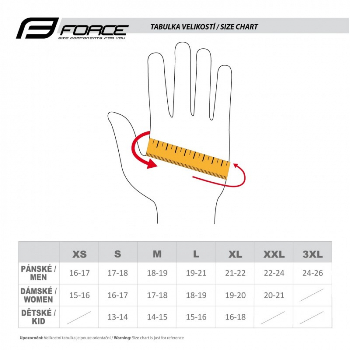 Manusi Force MTB Power, negru/fluo, XL [3]