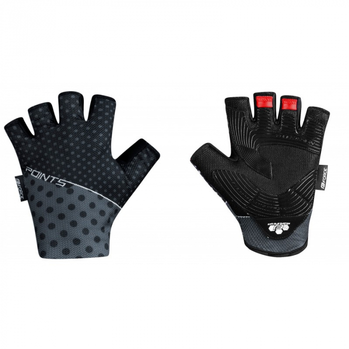 Manusi Force Points scurte Negru/Gri M [1]