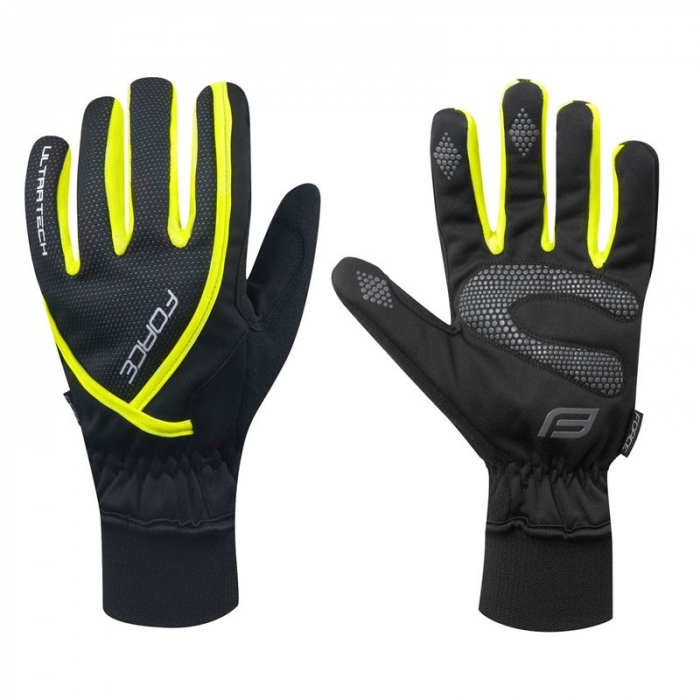Manusi iarna Force Ultra Tech negru/fluo S [1]