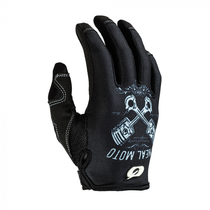 MAYHEM Glove PISTONS II black/white M/8,5 [1]