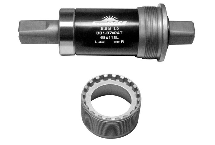 Monobloc Pedalier SUNRACE 68/122 mm Metal [1]