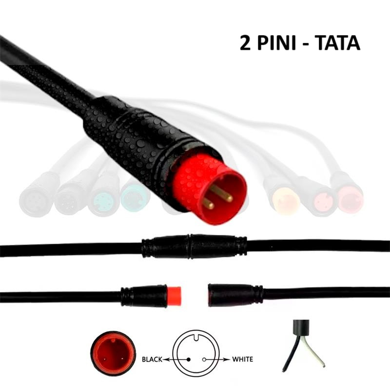 Mufa rezistenta la apa 8 mm 2 pini - M [1]