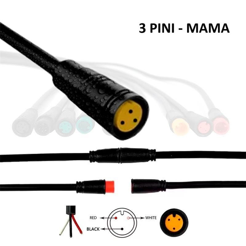 Mufa rezistenta la apa 8 mm 3 pini - F [1]