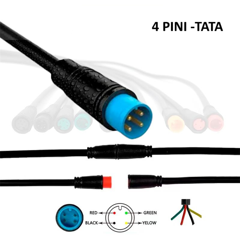 Mufa rezistenta la apa 8 mm 4 pini - M [1]