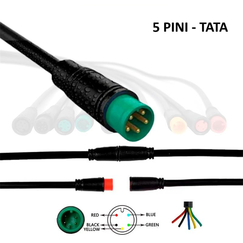 Mufa rezistenta la apa 8 mm 5 pini - M [1]