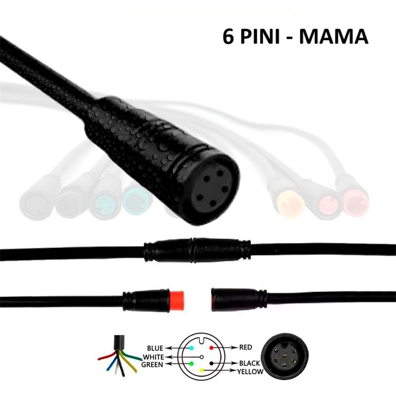 Mufa rezistenta la apa 8 mm 6 pini - F [1]