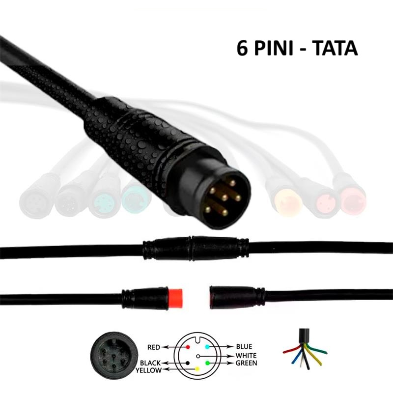Mufa rezistenta la apa 8 mm 6 pini - M [1]