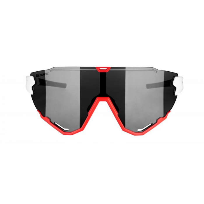 Ochelari Force Creed alb/rosu, lentila neagra oglinda [3]