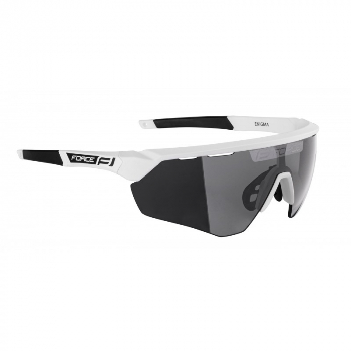 Ochelari Force Enigma alb mat, lentila neagra [2]