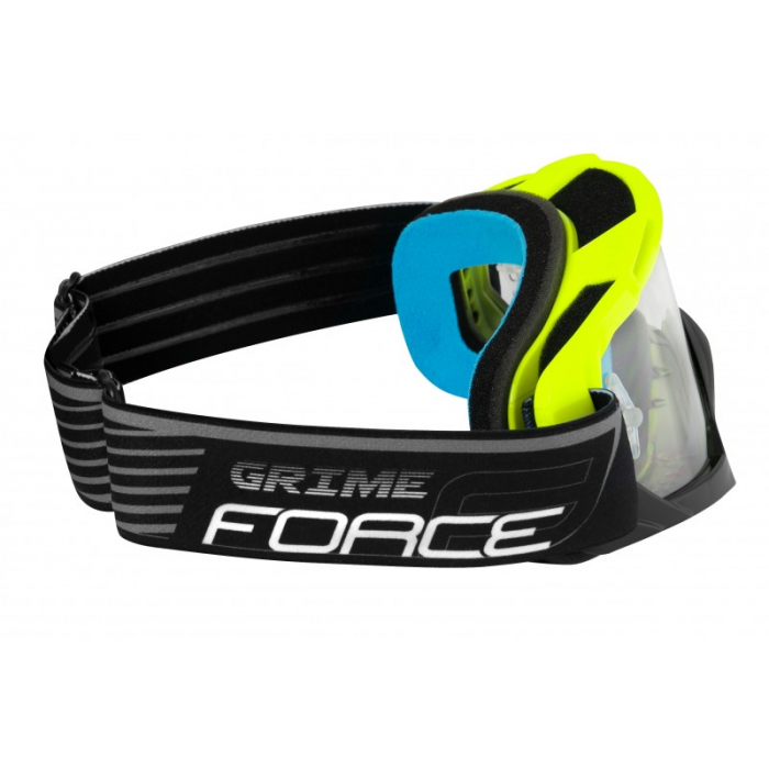 Ochelari Force GRIME negru-fluo lentile transparente + 10 tear offs [3]