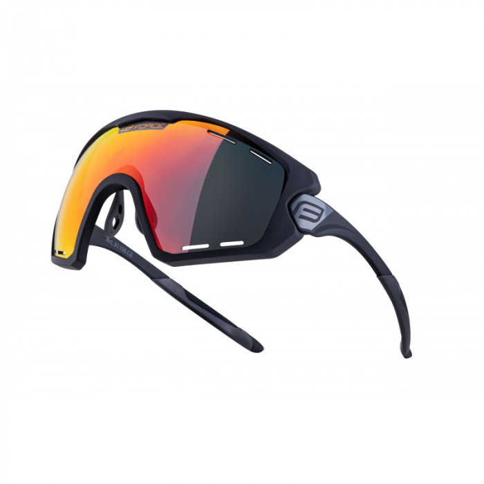 Ochelari Force Ombro Plus negru mat, lentila rosie [1]