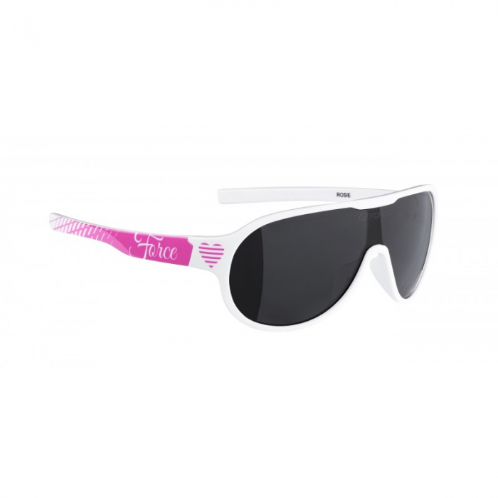 Ochelari Force Rosie lady/junior alb/roz, lentila neagra [2]
