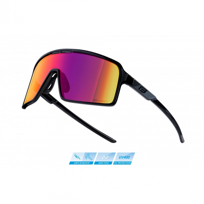 Ochelari Force Static Black Purple Mirror Lens [1]