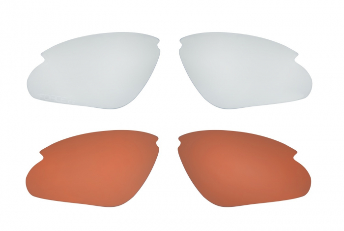 Ochelari sport pentru ciclism Force Air alb/rosu lentila rosu laser [2]