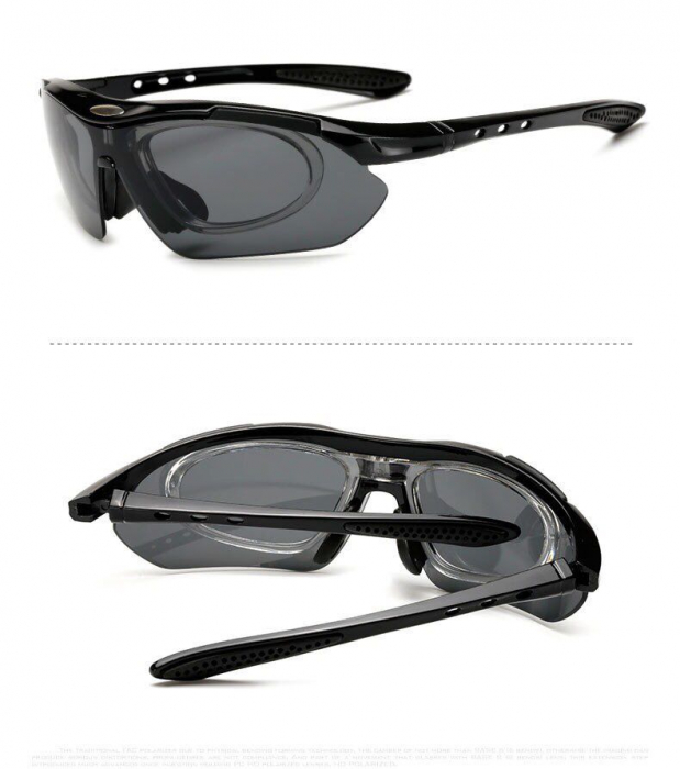 Ochelari sport pentru ciclism polarizati Rockbros 10003 cu 5 lentile interschimbabile [3]