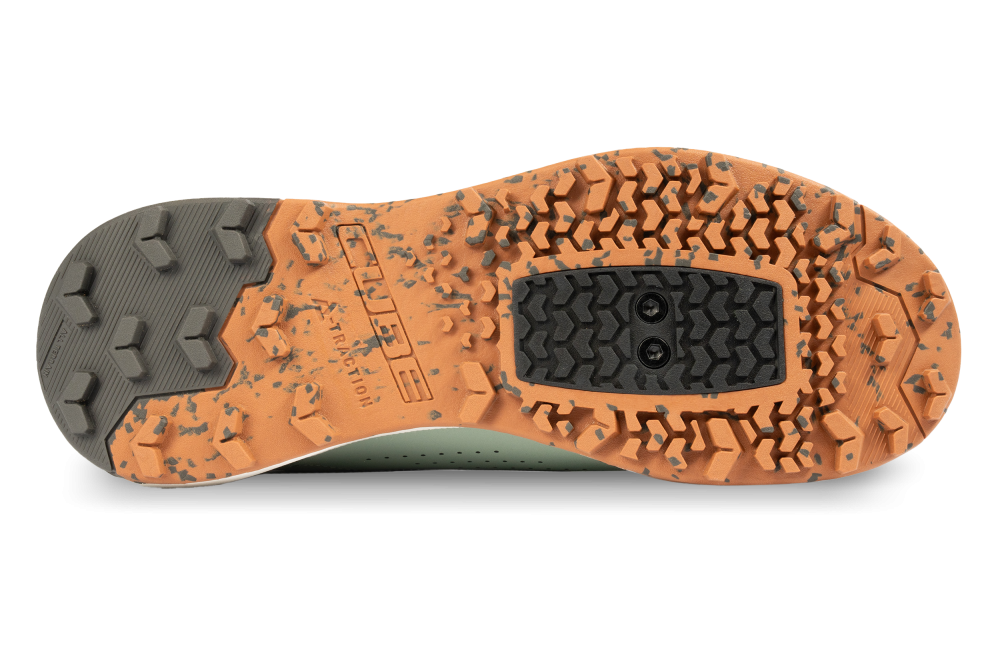 PANTOFI CICLISM CUBE OX PRO GREEN/SAND 39 [3]