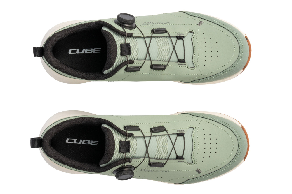 PANTOFI CICLISM CUBE OX PRO GREEN/SAND 42 [2]