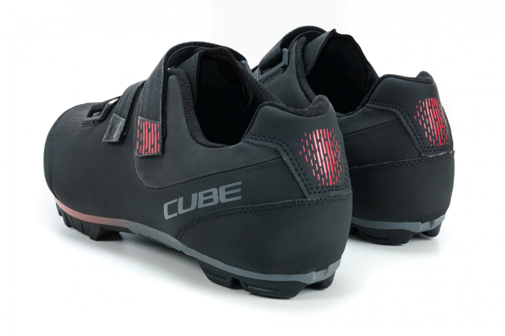 PANTOFI CICLISM CUBE SHOES MTB PEAK BLACK RED 42 [4]