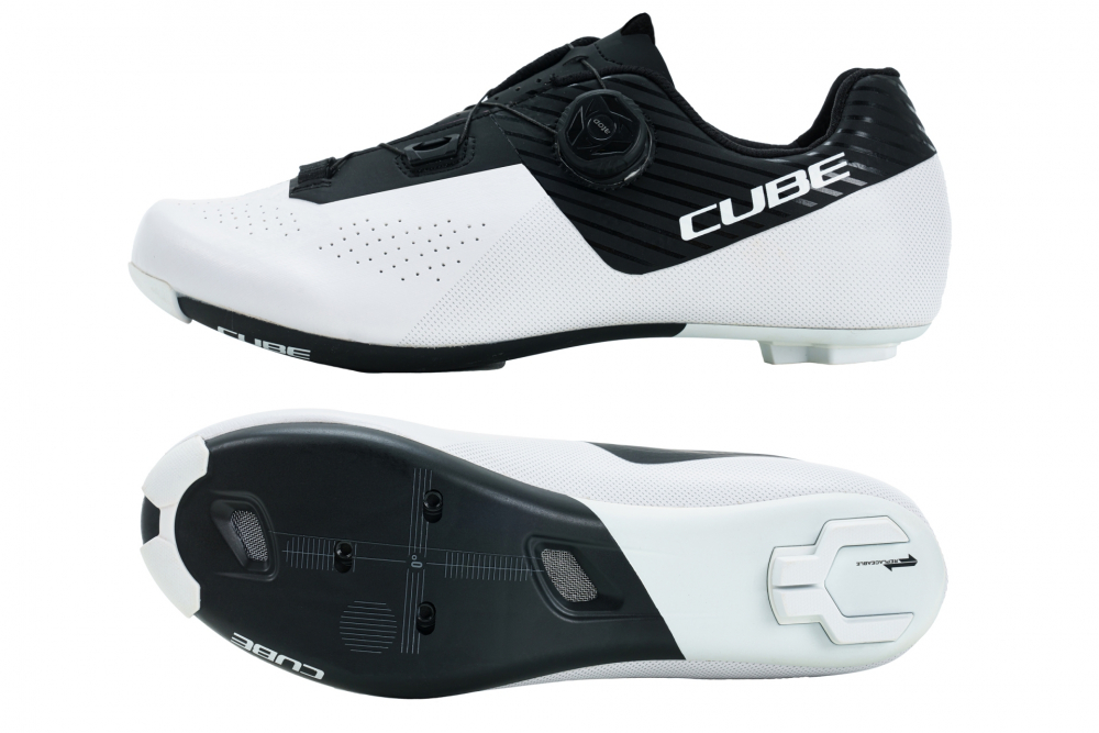 PANTOFI CICLISM CUBE SHOES RD SYDRIX PRO BLACK WHITE 45 [3]