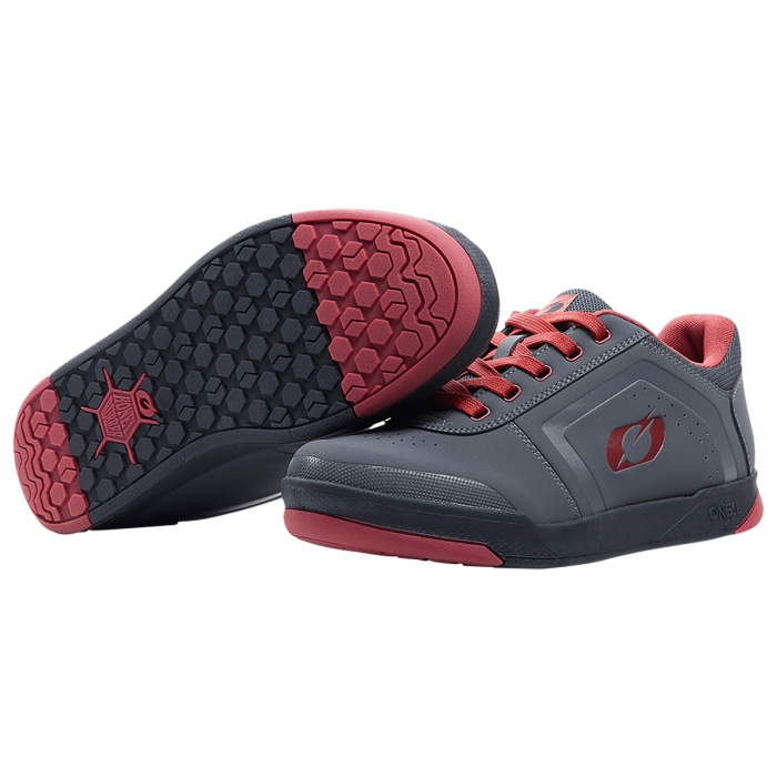 Pantofi Ciclism O'Neal Flat Pedal V.22 - 43, Gri-Rosu [4]