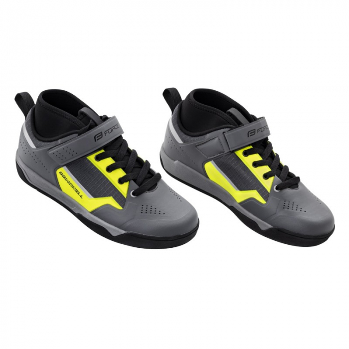 Pantofi Force Downhill, gri/fluo, 41 [1]