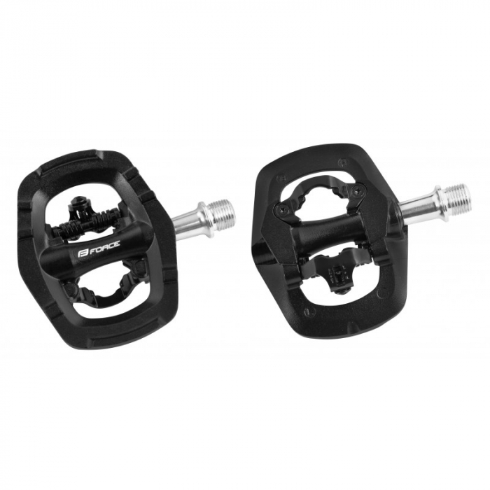 Pedale Force Select MTB/SPD cu rulmenti, negre [2]