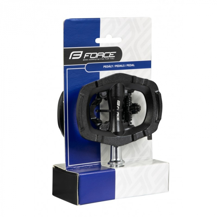 Pedale Force Select MTB/SPD cu rulmenti, negre [3]